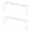 2 Piece Modern Wine Stopper Storage Rack Clear Acrylic Shelf For 1