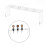 2 Piece Modern Wine Stopper Storage Rack Clear Acrylic Shelf For 2