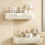 Wall Mounted Bathroom Shelf Easy Installation Plastic-L 7