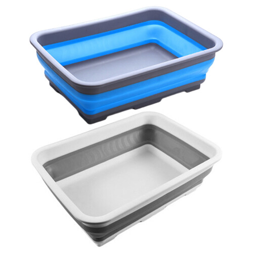 Outdoor Camp Basins Portable Foldable Foot Basin-grey 1