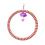 Durable Bird Cage Swing With Safe Cotton Rope- orange small 1
