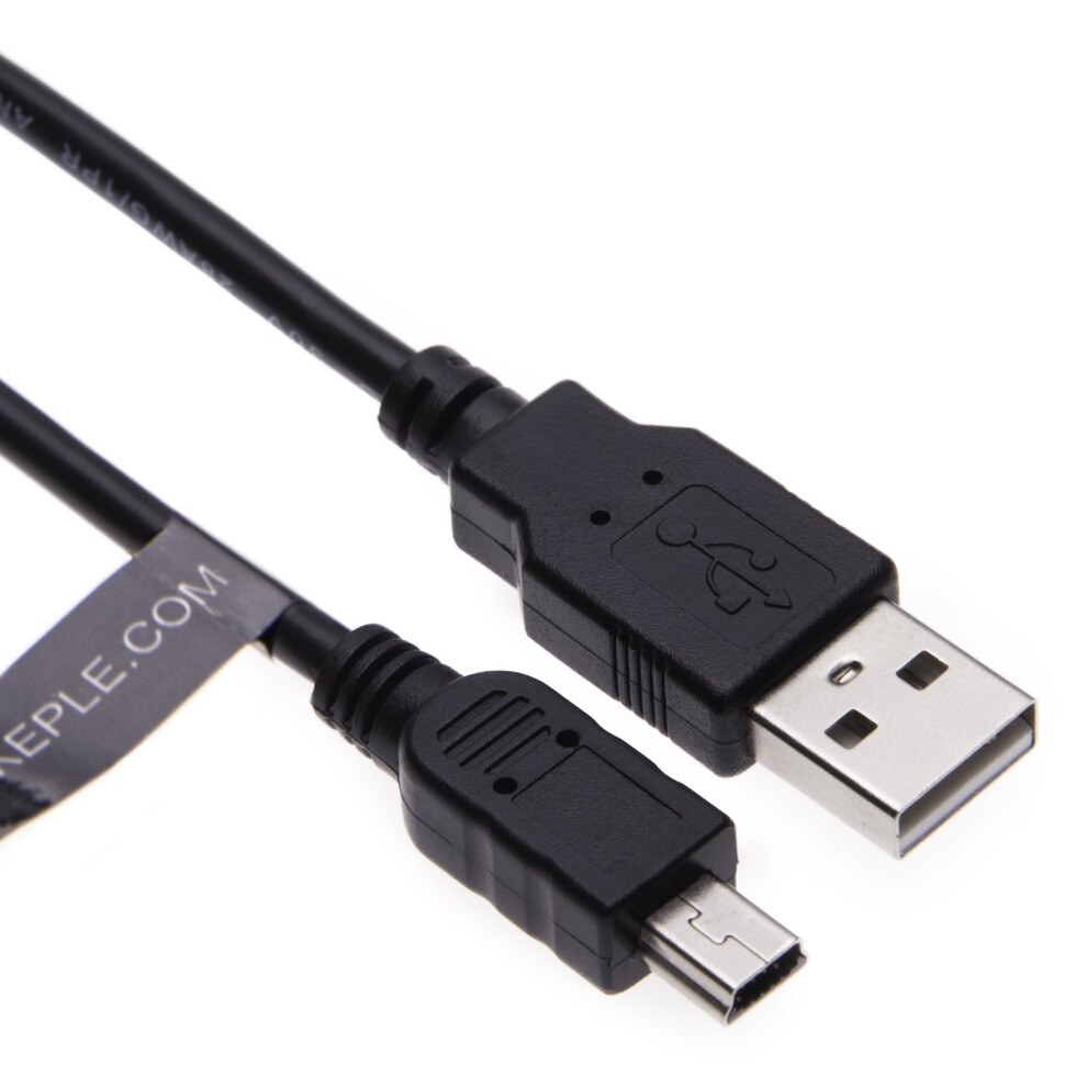 Mini Usb Cable Lead Cord Charger Data Sync Garmin Edge 800 Gps Compatible 0.5M Black 9412369180957
