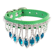 Fashionable pet collar for dogs, with fringe and rhinestones, wedding pet necklace, decorative collar, pet photo costume Ref: 1621