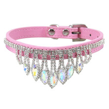 Dog Collar Fringed Rhinestones Party Style Adjustable Cat Collar Necklace For Small Cat