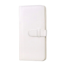 Square Photo Album, Leather 80 Pockets Square Album Book for Fuji Instax Square SQ1/SQ20/SQ10/SQ6 Instant Camera, Mini Link SP3 Printer White