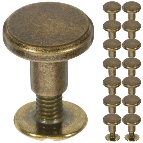 Stud Button Golden 20 0,37x0,37x0,31 Zoll
