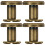 Stud Button Golden 20 0,37x0,37x0,31 Zoll 10