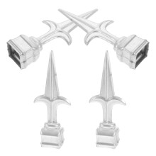4 Stuks Ijzeren Kop Hek Compatibel Poort Afdekking