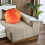 Orange Chair Pillow Creative Fruit Shaped Plush Cushion 1pack 5