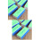 20 Pcs Washable Nail Shiner Sponge Files Buffers Sanding Blocks 8