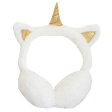 2 Pieces Childrens Ear Muffs Girls Warm Winter Cover Unicorn Earmuff