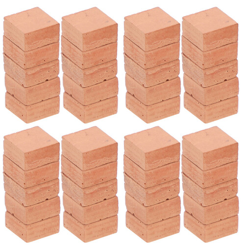 200 Pcs Miniature Square Bricks For Diy Micro Landscaping Decors 2