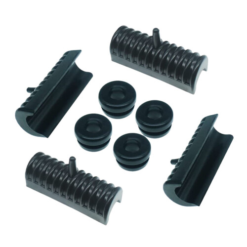 3 Sets Rubber Mount For Saddlebags Support Cushions With Bushings