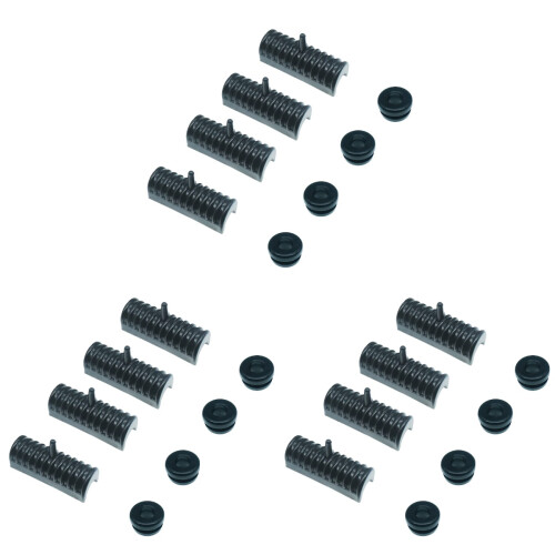 3 Sets Rubber Mount For Saddlebags Support Cushions With Bushings 1