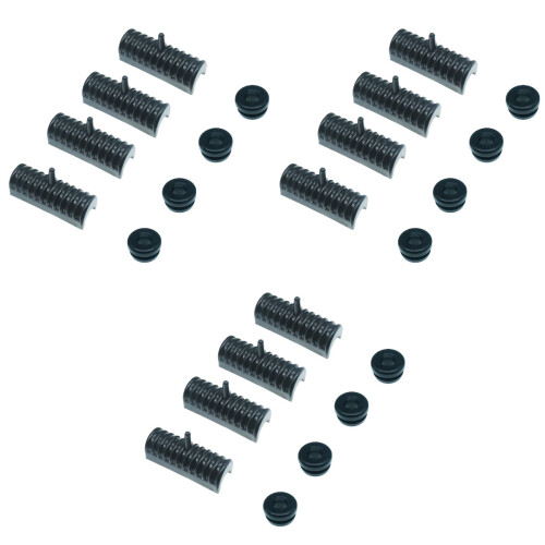 3 Sets Rubber Mount For Saddlebags Support Cushions With Bushings 2
