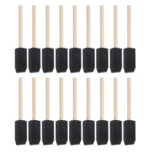 72 Pcs Wood Handle Sponge Paint Brushes For Kids Diy Foam Painting Kit