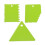 9Pcs Lightweight Plastic Cake Set for Home Use Light Green 1