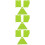 9Pcs Lightweight Plastic Cake Set for Home Use Light Green 8