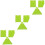 9Pcs Lightweight Plastic Cake Set for Home Use Light Green 5