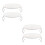 4 Pcs Rounded Microwave Oven Rack Steaming Tray Kitchen Accessory 8