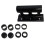 4 Sets Durable Iron Bike Fork Mounts Quick Release Blocks Black 1