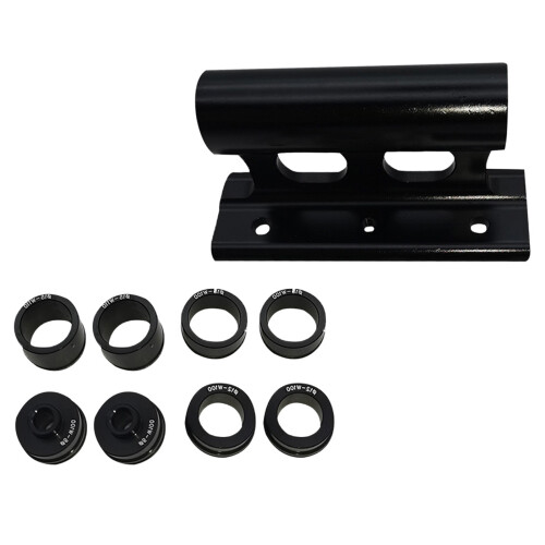 4 Sets Durable Iron Bike Fork Mounts Quick Release Blocks Black