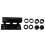 4 Sets Durable Iron Bike Fork Mounts Quick Release Blocks Black 8