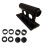4 Sets Durable Iron Bike Fork Mounts Quick Release Blocks Black 9