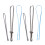 4 Sets 6Pcs Plastic Drawstring Threader Belt With Rubber 2