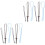 4 Sets 6Pcs Plastic Drawstring Threader Belt With Rubber 4
