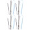 4 Sets 6Pcs Plastic Drawstring Threader Belt With Rubber 6