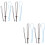 4 Sets 6Pcs Plastic Drawstring Threader Belt With Rubber 7