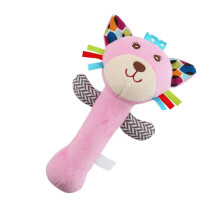 3Pcs Funny Baby Hand Bell Toy Set With Cat Design For Infant Comfort