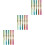 3 Pack Refillable Ink Pen Fountain Pens For Writing Colored Drawing 5