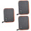 3Pcs Portable Double-Deck Digital Accessories Organizer Bag Grey 6