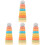 4 Sets Colored Stackable Silicone Ring Baby Stacking Toy 2
