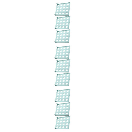 9Pcs Clothes Folding Board Plastic T-Shirt Pants Organizer Light Green 2