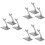 9 Pcs Plastic Airplane Display Stands Desktop Holder 8