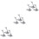9 Pcs Plastic Airplane Display Stands Desktop Holder 7