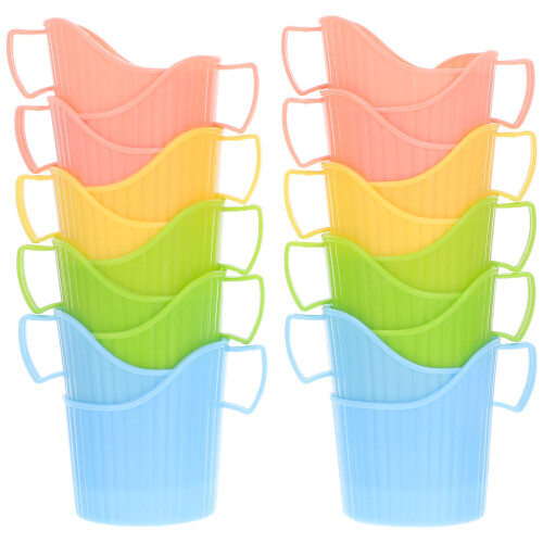 80 Pcs Disposable Anti Scalding Coffee Cup Holders Random Color