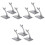 9 Pcs Plastic Airplane Display Stands Desktop Holder 5
