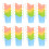 80 Pcs Disposable Anti Scalding Coffee Cup Holders Random Color 9