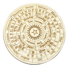 Wood Pendulum Board Mystical Divination Board for Home and Parties