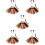 5Ensembles Kit Cosplay Oreilles Queue Colorés Accessoires 9