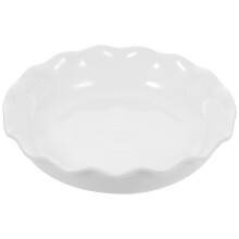 2 Pcs Lace Ceramic Pizza Baking Tray For Microwave