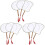 9 Pcs Decorative Painting Fan Hand Blank Diy Drawing Accessory 2
