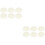 2 Pcs Mini Paper Hat Doll Size Straw Hats Tiny Sombrero For Dolls 6