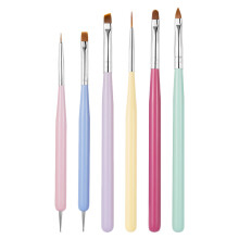 12 Pcs Nail Pen Nail Supplies Wooden Pole Manicure