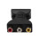 2Pièces Adaptateur Av Noir Pour Cinéma Maison 1