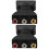 2Pièces Adaptateur Av Noir Pour Cinéma Maison 5